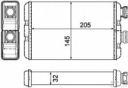 Радиатор печки BMW E46 98-