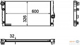 Радиатор охлаждения двигателя BMW 5 GRAN TURISMO (F07),7 (F01, F02, F03, F04)