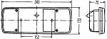 Стекло заднего фонаря (P21W R10W) MAN F 9,F 90