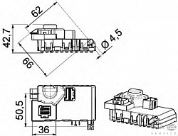 Резистор отопителя салона MB W221