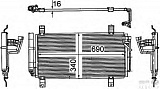 Радиатор кондиционера MAZDA 6 07> с осушитилем