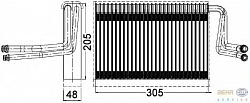 Испаритель кондиционера BMW 1 (E81,87,E82,88),3 (E90),3 Touring (E91),3 (E92,93),X1 (E84),X3 (F25)