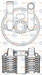 Радиатор АКПП (масляный) SEAT AROSA (6H),CORDOBA (6L2),IBIZA IV (6L1) SKODA FABIA Combi (6Y5),FABIA Praktik VW LUPO (6X1, 6E1),POLO (9N_)