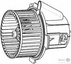 Мотор отопителя PEUGEOT/CITROEN C4/307