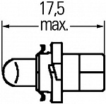 BAX 12V-2W (BAX8,5d) white/green