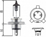 H4 12V- 60/55W (P43t) (+120% света) (18 шт.)