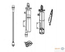 Осушитель кондиционера, с дугой укрепления MERCEDES-BENZ ACTROS,ACTROS MP2 / MP3,ACTROS MP4