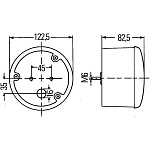 D122,5мм Фонарь задний ход белый