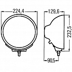 Luminator Metal  Фара дальнего света с габаритом (реф. 50) (H1/W5W)