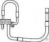 Трубопровод высокого / низкого давления, кондиционер FORD FIESTA V (JH_, JD_)
