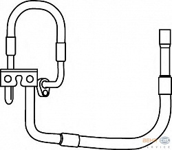 Трубопровод высокого / низкого давления, кондиционер FORD FIESTA V (JH_, JD_)