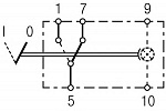 Выключатель 5-ти контактный I->0