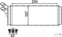 Радиатор печки AUDI 80/A4/VW PASSAT