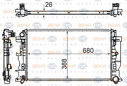 Радиатор охлаждения двигателя MERCEDES-BENZ SPRINTER (906),