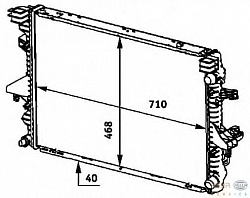 РАДИАТОР VAG VW T5 2.5TD 03-