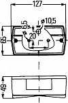 Задний фонарь, слева, C5W P21W, с поворотником, со стоп-сигналом, с габаритом