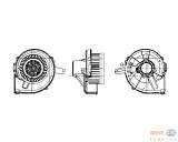 Моторчик печки AUDI A2 (8Z0) SEAT CORDOBA (6L2),IBIZA IV (6L1),IBIZA V (6J5),IBIZA V SPORTCOUPE (6J1) SKODA FABIA (6Y_),ROOMSTER (5J) VW POLO (9N_),