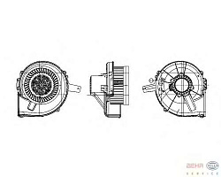 Моторчик печки AUDI A2 (8Z0) SEAT CORDOBA (6L2),IBIZA IV (6L1),IBIZA V (6J5),IBIZA V SPORTCOUPE (6J1) SKODA FABIA (6Y_),ROOMSTER (5J) VW POLO (9N_),