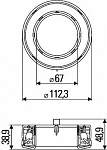 D67/112 Светодиодное кольцо (2 режима)  LED-Edge красное 24V