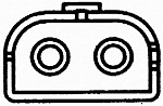 Датчик, частота вращения колеса, передняя ось, двусторонне VOLVO 850 (LS),850 универсал (LW),C70 I кабрио,C70 I купе,S70 (LS),V70 I (LV)
