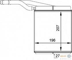 Радиатор печки FORD FOCUSTRANSIT CONNECT (P65_, P70_, P80_)