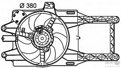 Вентилятор охлаждения двигателя LANCIA Y (840A)