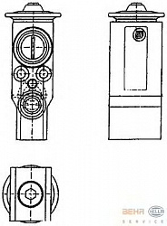 Расширительный клапан кондиционера OPEL CORSA C,TIGRA TwinTop PEUGEOT 306 (7B, N3, N5),306 Break (7E, N3, N5),306 кабрио (7D, N3, N5),306 Хэтчбек (7A, 7C, N3, N5) SAAB 900 II,900 II кабрио,900 II купе