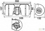 Моторчик печки DAF 65 CF,65,75 CF,75,85 CF,85,95 XF,CF 85,XF 95