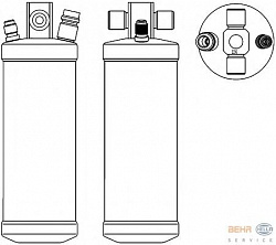 Осушитель кондиционера DAF 75 CF,85 CF