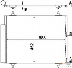 Конденсатор, кондиционер, с осушителем CITROEN C8 (EA_, EB_),JUMPY,JUMPY фургон FIAT ULYSSE (179AX) LANCIA PHEDRA (179) PEUGEOT 807 (E),EXPERT Tepee (VF3V_),EXPERT фургон (VF3A_, VF3U_, VF3X_)