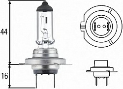 ЛАМПА ФАРЫ H7 24V-70W