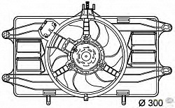 Вентилятор охлаждения двигателя FIAT DOBLO (119),DOBLO Cargo (223)