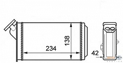 Радиатор печки CITROEN AX (ZA-_) PEUGEOT 106 I (1A, 1C)