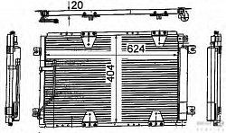 Конденсатор, кондиционер, с осушителем SUZUKI GRAND VITARA I (FT, GT)