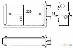 Радиатор печки AUTOBIANCHI Y10 LANCIA Y10 (156)