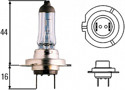 Лампа H7, галоген