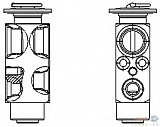 Расширительный клапан кондиционера DAF 95,CF 75,CF 85,XF 105,XF 95 MAN TGA,TGL,TGM,TGS,TGX