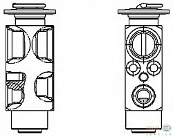 Расширительный клапан кондиционера DAF 95,CF 75,CF 85,XF 105,XF 95 MAN TGA,TGL,TGM,TGS,TGX