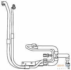 Трубопровод высокого / низкого давления, кондиционер, со стороны низкого давления FORD TRANSIT (FM, FN, FD, FB, FS, FZ, FC, FA)