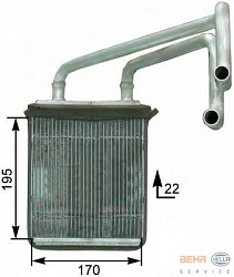 Радиатор печки HYUNDAI ELANTRA (XD)