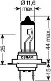 Лампа H7 12V-55W (P43t) +110% света Osram Night Breaker Unlimited (2шт.)