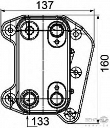 Масляный радиатор MERCEDES-BENZ E-CLASS (W210),(S210),M-CLASS (W163)