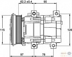 Компрессор кондиционера 12V