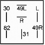 Реле указателей поворота ALFA ROMEO 145 (930),146 (930),164 (164),GTV (916C_) BMW E36,5 (E34),5 Touring (E34),7 (E32),8 (E31),Z(E36),Z3 купе (E36)