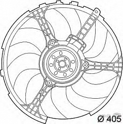 Вентилятор охлаждения двигателя FIAT STILO (192),STILO Multi Wagon (192)