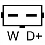 Генератор FORD GALAXY (WGR) SEAT ALHAMBRA (7V8, 7V9) VW CORRADO (53I),GOLF III (1H1),GOLF III Variant (1H5),PASSAT (3A2, 35I),PASSAT Variant (3A5, 35I),SHARAN (7M8, 7M9, 7M6),TRANSPORTER IV бортовой (70XD)