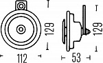 Звуковой сигнал низкого тона 12V