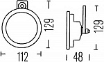 Звук. сигнализатор 24V Buzzer (31W, 550 Hz) гальван. с тефл.упл