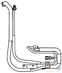 Трубопровод высокого / низкого давления, кондиционер FORD TRANSIT (FM, FN, FD, FB, FS, FZ, FC, FA)