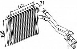 Радиатор печки FORD FIESTA Van,FIESTA VI